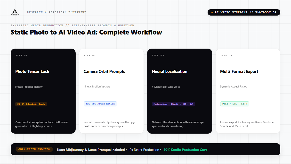 How to Turn Static Product Photos into High-Converting AI Video Ads (Step-by-Step Workflow)